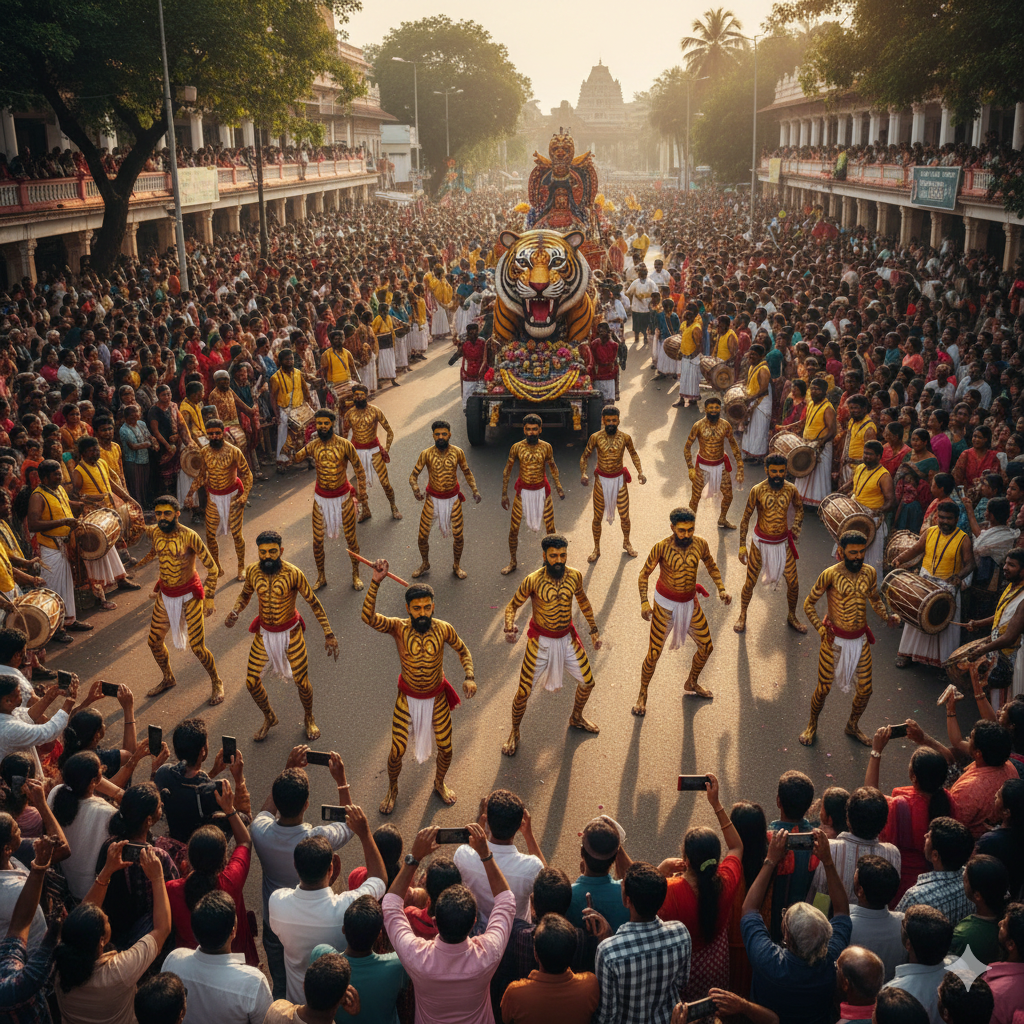 Pulikali (The Tiger Dance) gemini generated image s94ylvs94ylvs94y